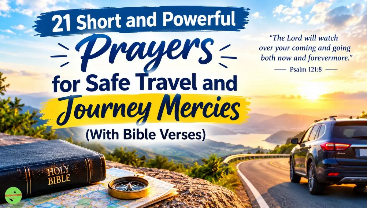 21 Short and Powerful Prayers for Safe Travel and Journey Mercies (With Bible Verses)