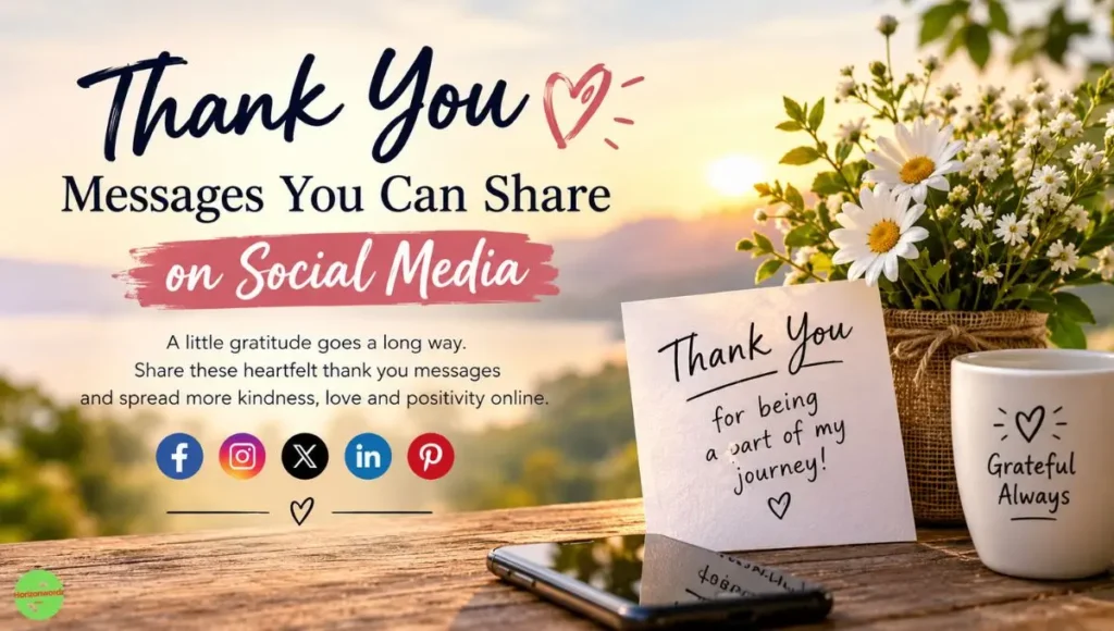 Thank You Messages You Can Share on Social Media