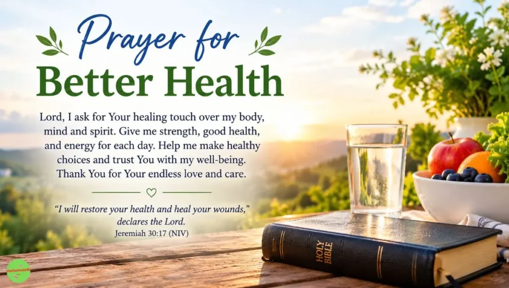 Prayer for Better Health