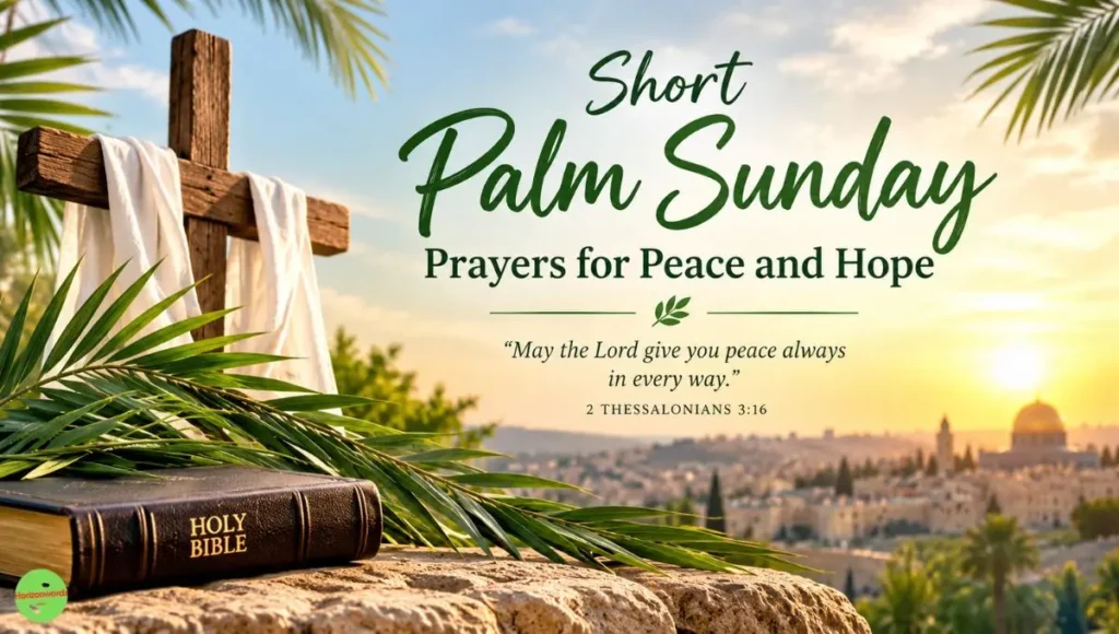 Short Palm Sunday Prayers for Peace and Hope