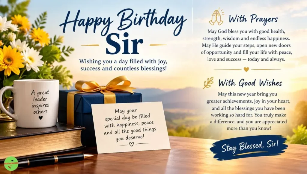 Blessing Happy Birthday Sir Wishes with Prayers and Good Wishes