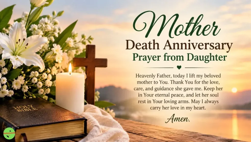 Mother Death Anniversary Prayer from Daughter