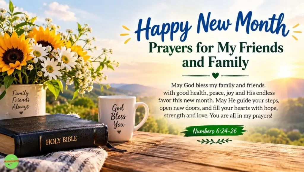Happy New Month Prayers for My Friends and Family