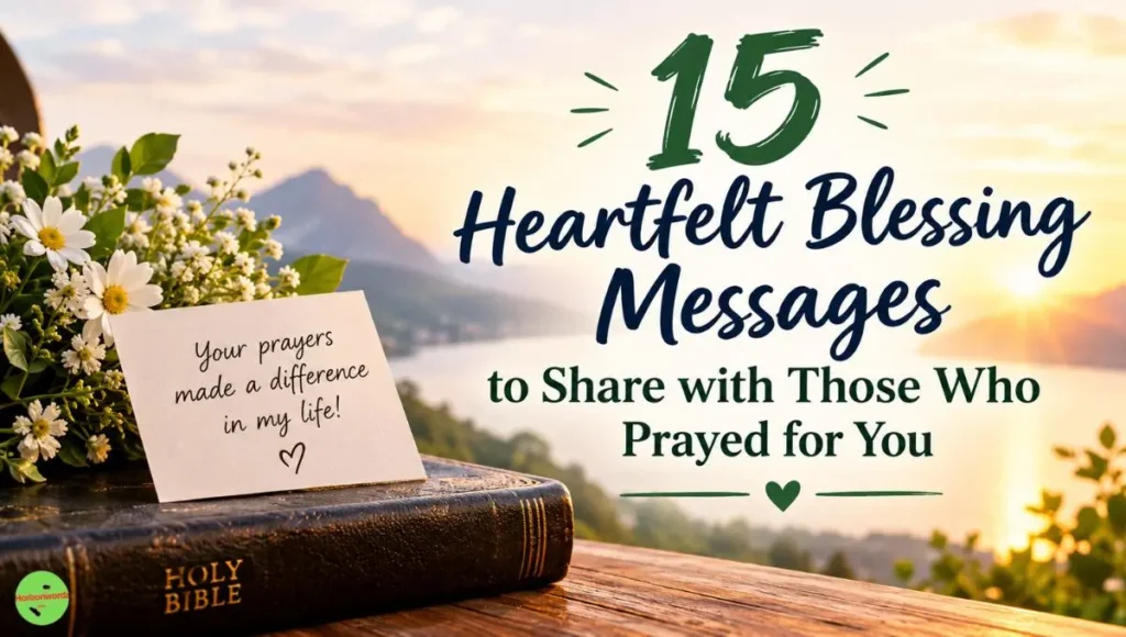 15 Heartfelt Blessing Messages to Share with Those Who Prayed for You