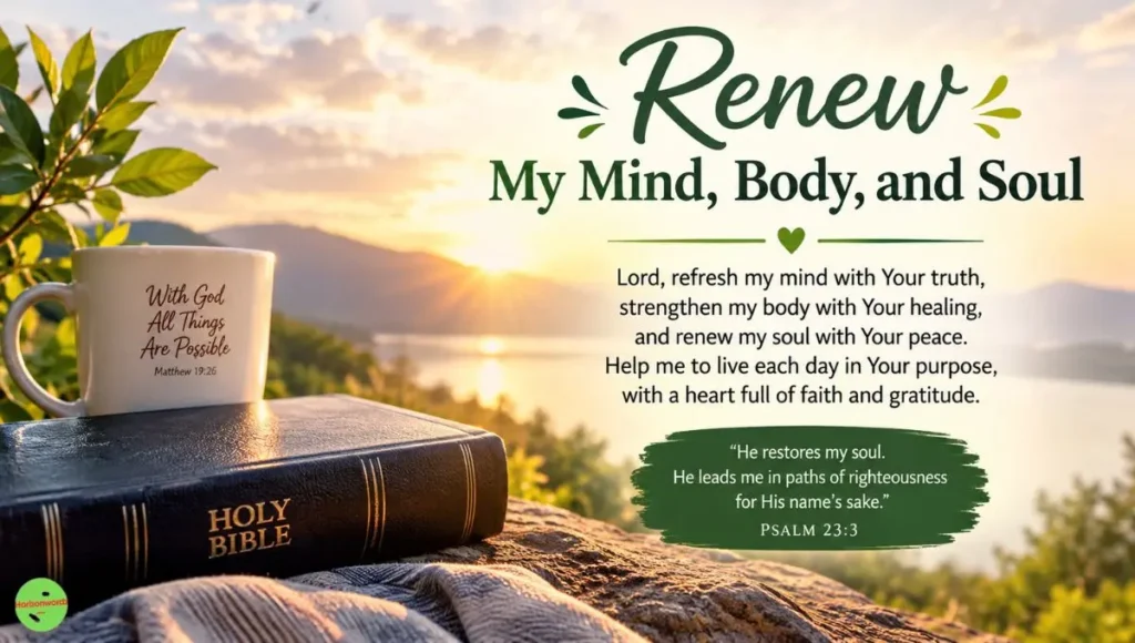 Renew My Mind, Body, and Soul
